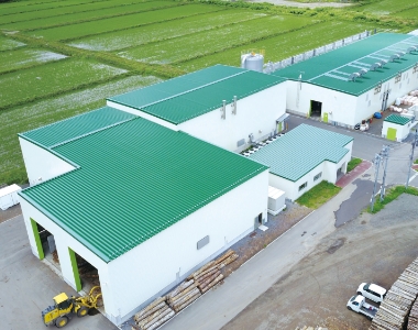 ペレット製造ライン及び2MW規模のガス化発電（下川町）